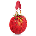 Pomodoro Red Tomato Beaded Handbag