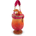 Paradise Punch Tropical Drink Top Handle Beaded Bag