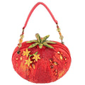 Pomodoro Red Tomato Beaded Handbag