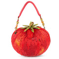 Pomodoro Red Tomato Beaded Handbag