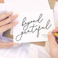Beyond Grateful Thank You Cards with Envelopes