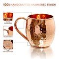 100% Pure Copper Moscow mule mugs Gift Set