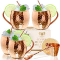 100% Pure Copper Moscow mule mugs Gift Set