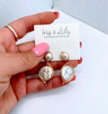 Iris & Lily Freshwater Pearl Earrings