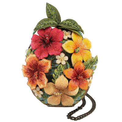 Tiki Couture Pineapple and Floral Inspired Crossbody Handbag