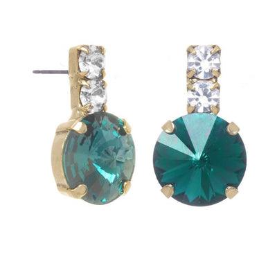 Dee Earrings in Antique Gold: Vitrail