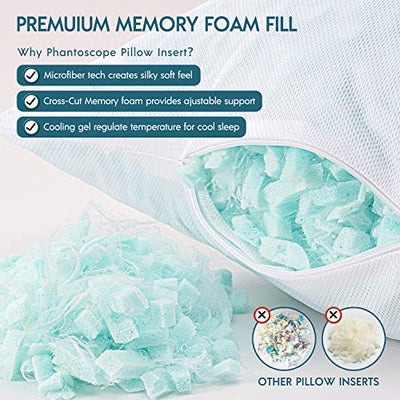 Phantoscope Shredded Memory Foam Pillow
