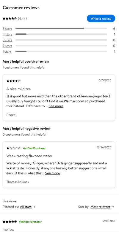 Taylors Lemon & Ginger Tea